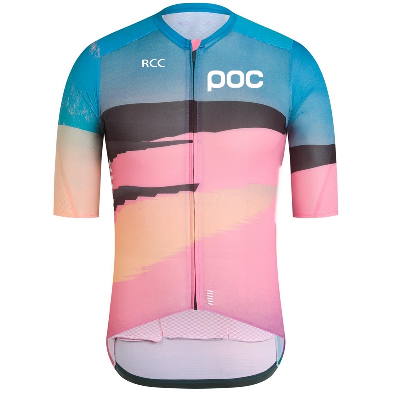 [BestJersey] Rcc POC 透氣多彩騎行球衣男士夏季防紫外線自行車服裝公路團隊自行車球衣