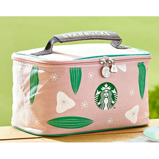 星巴克 保冷提袋 Starbucks 端午節 夏日都會星冰粽禮盒 粉紅色保冷袋