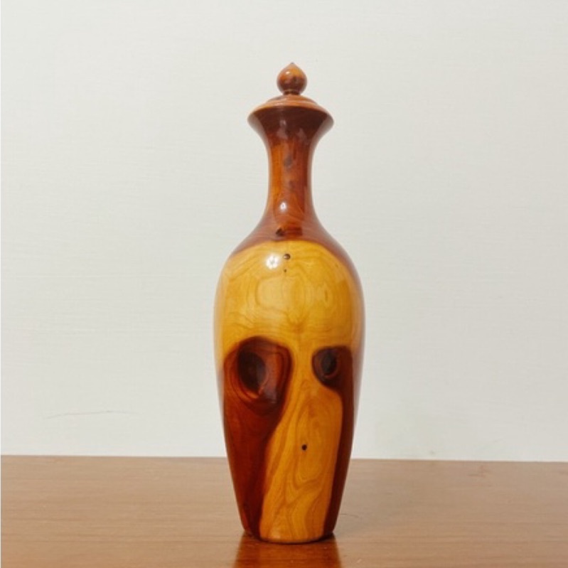 【龍柏木】裝置藝術花瓶木雕 優雅擺設 具香氣