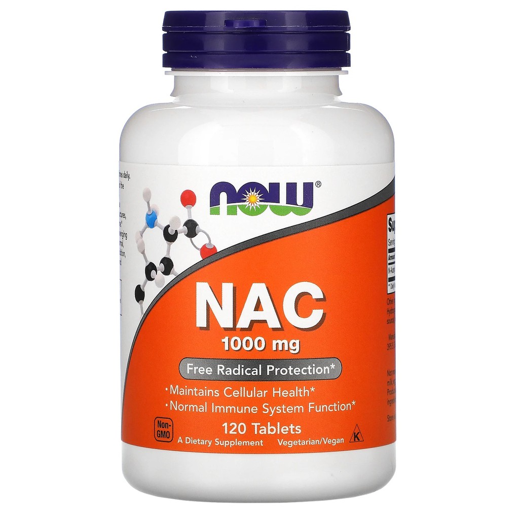 Now NAC N-乙醯半胱氨酸 1000mg 120顆 純素膠囊 素食