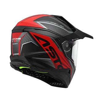 ASTONE MX800 安全帽 BF7 消光黑紅 全罩式 越野式 安全帽 內墨鏡 快拆式帽舌 《淘帽屋》