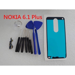 NOKIA 6.1 Plus 尾插 TA-1103尾插排線 充電孔 USB 諾基亞 X6 另有 鋼化玻璃 背蓋膠