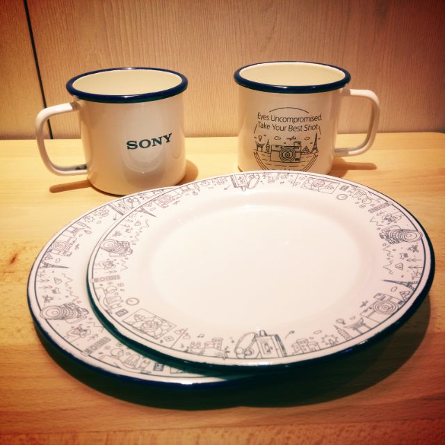 全新 Sony 法瑯 杯盤組