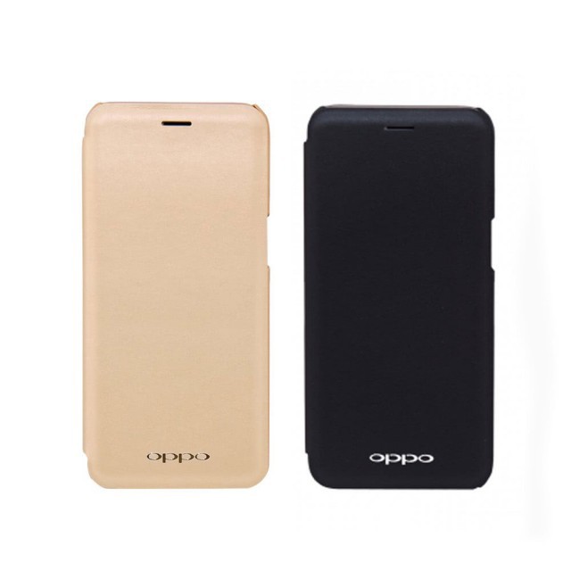 OPPO R15 原廠可立式無視窗側翻皮套 黑色 全新未拆封 【吉盈數位商城】