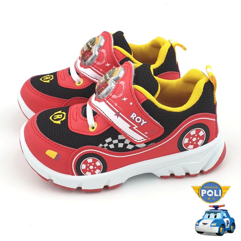 【MEI LAN】波力 POLI 救援小英雄 安寶 羅伊 兒童 電燈鞋 運動鞋 台灣製 21222 紅 另有藍、粉色