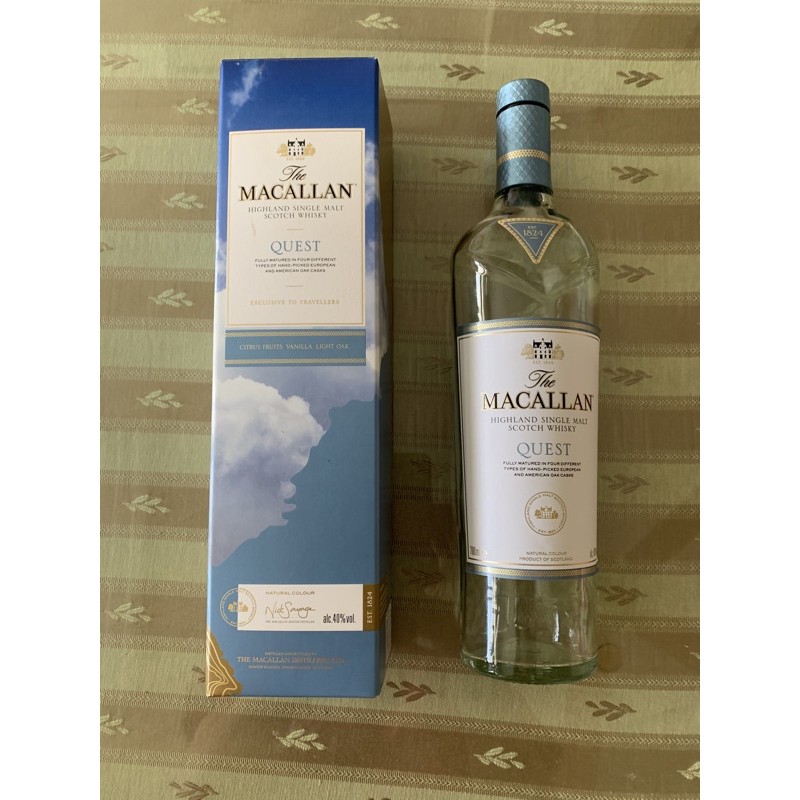 麥卡倫藍天macallan Quest 空瓶 空盒 附原盒 蝦皮購物