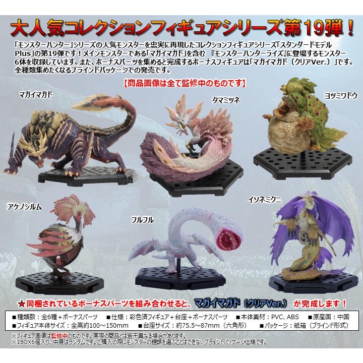 【豐原玩具】現貨 Capcom 魔物獵人 標準模型集 Plus Vol.19 中盒6入