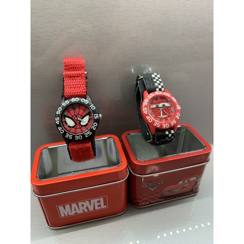 美國迪士尼 Marvel 復仇者聯盟 蜘蛛人 /閃電麥坤 兒童 手錶 指針手錶 學習手錶（保留賣場）