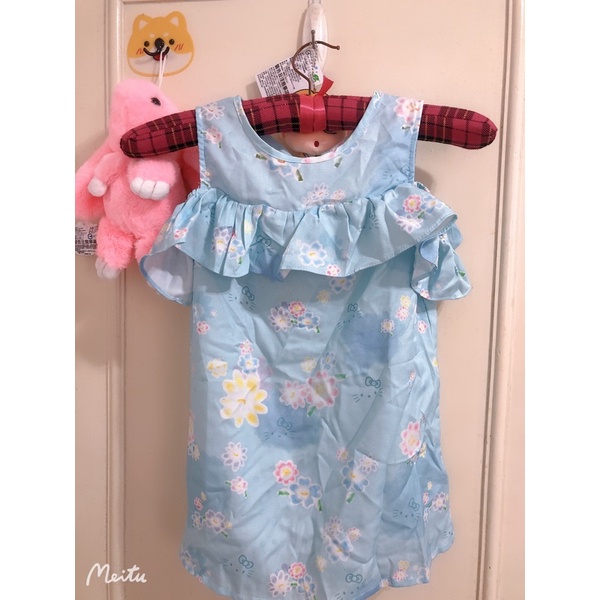 ❤️露比午茶kitty💜聯名款露肩女童洋裝👗110公分