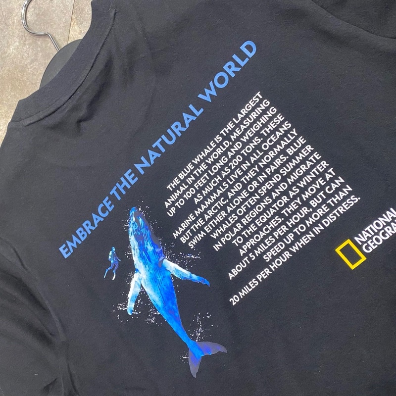 【R-Man】 National Geographic 國家地理雜誌 海洋 鯨魚 Logo Tee 短袖 韓國
