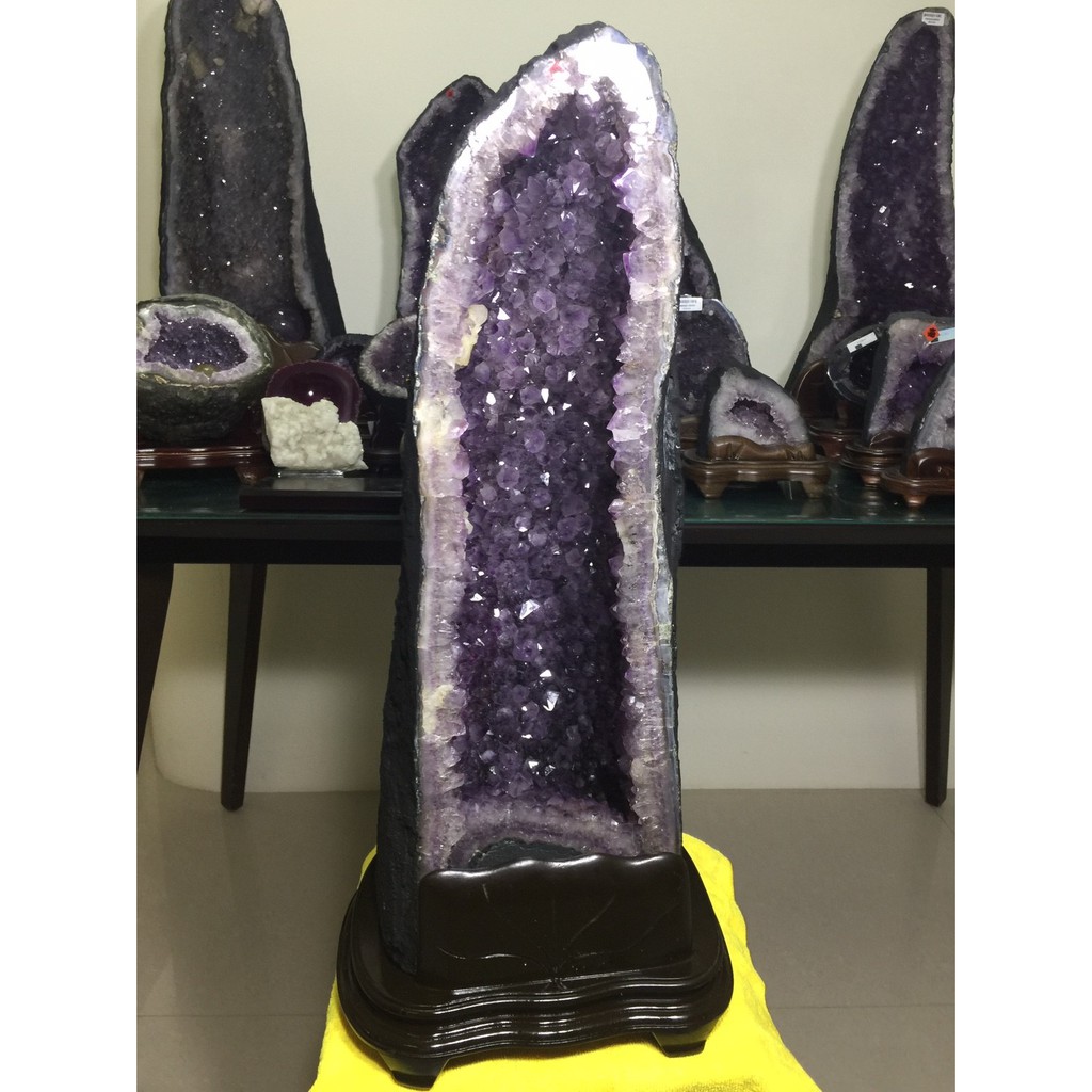 晶洞 烏拉圭 紫晶洞 鈦晶洞 木型 火型30公斤 門檔花 水晶花 二次結晶 巴西 洞深 稀有 避邪  招財 天然 紫水晶