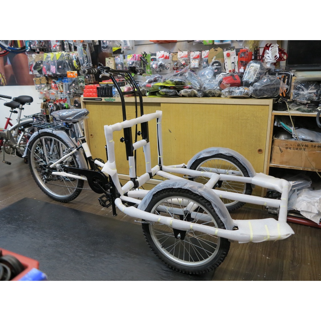 【冠鑫自行車】CARGO TRIKE shimano 6速 卡貨三輪車 創業型 可摺疊 餐車 攤車 電動輔助車 台灣製造