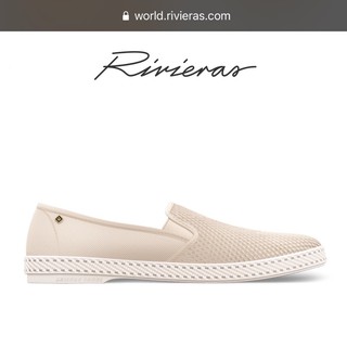 【法國代購】Rivieras SLIP-ON 20° 素色 透氣懶人鞋 精品小白鞋 編織鞋 休閒鞋白色 20度 適合夏天