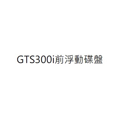 GTS300i浮動前碟盤 GTS300i前浮動碟盤 公司貨