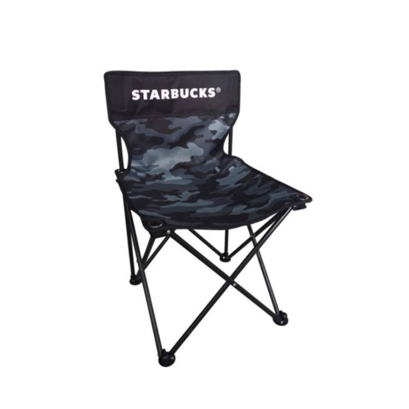 星巴克門市開幕限定禮 露營椅 黑白迷彩露營折疊椅 含運