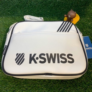 ［喬比熊］K-SWISS 皮革休閒斜背包(BG112)