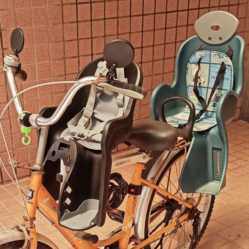 瑞峰快拆親子架（伸縮款）+歐盟認證EN14344安全座椅  親子兒童腳踏車座椅