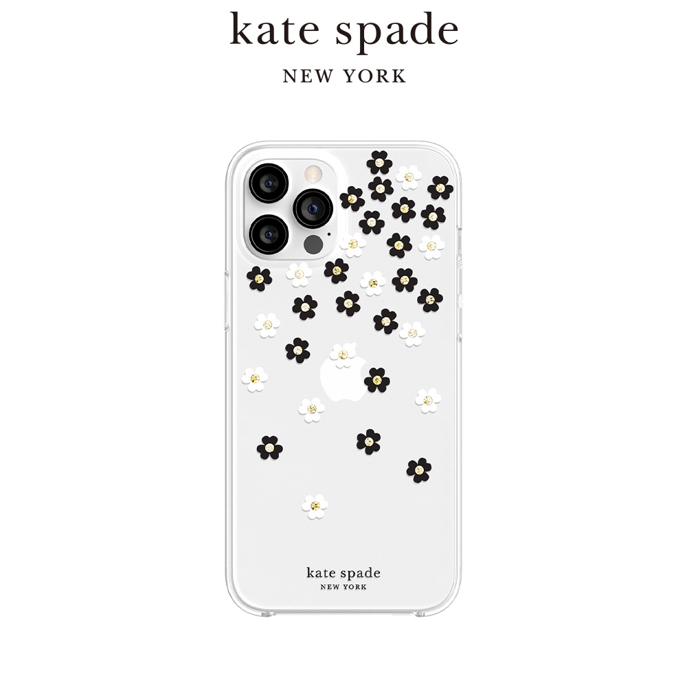 【kate spade】 iPhone 12系列 時尚精品手機殼-小花