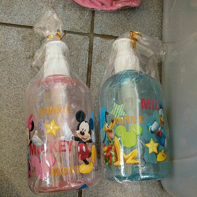 正版迪士尼米妮米奇布魯托唐老鴨沐浴乳瓶可裝沐浴乳洗髮乳洗手乳等等 蝦皮購物