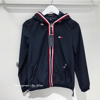 美國正品🇺🇸 Tommy Hilfiger 女款 Logo拉鍊 風衣 連帽 外套