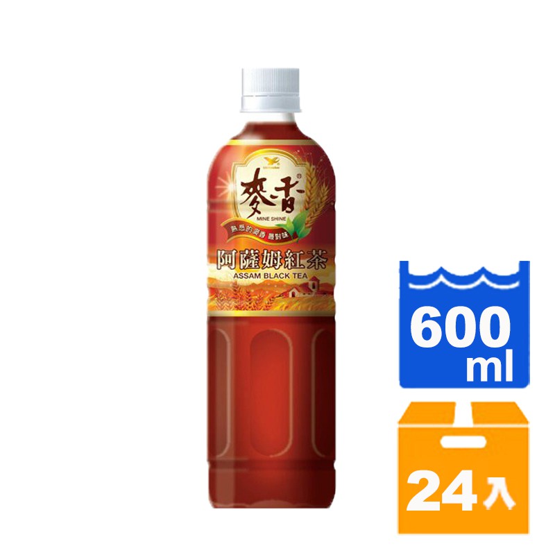 統一 麥香 阿薩姆紅茶 600ml (24入)/箱