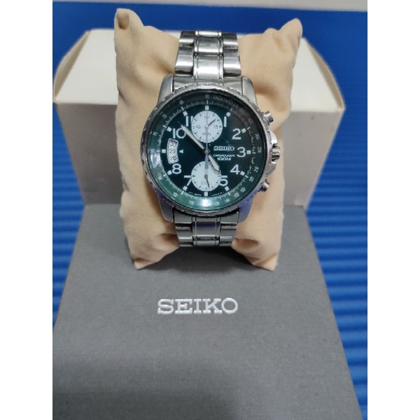 SEIKO 手錶 精工錶 雙眼錶 三眼錶 7T94-0AH0 二手 男錶