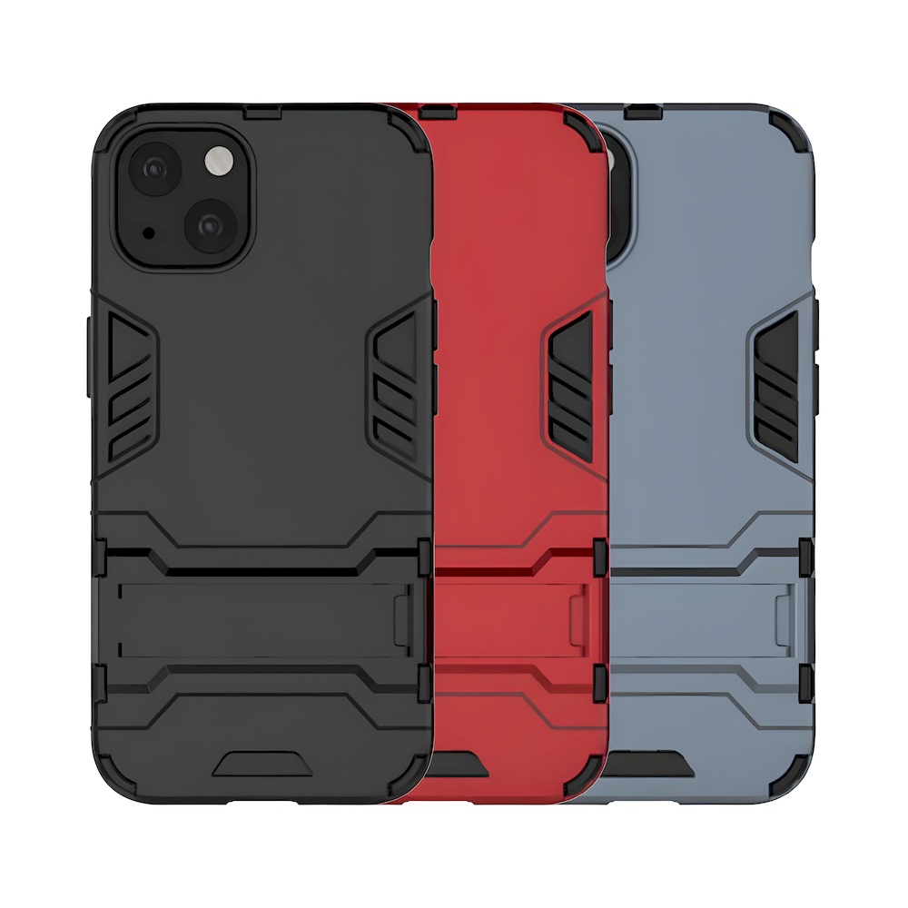 IPhone 13 Pro Max 13 mini 雙層保護殼鎧甲盾支架全包手機殼背蓋