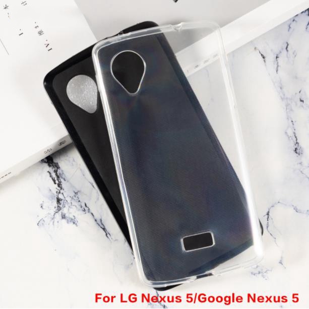 用於 LG Nexus 5/Google Nexus 5 凝膠矽膠手機保護後殼保護套的軟 TPU 手機殼