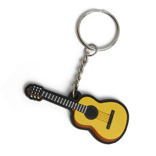 Musician Designer 橡膠迷你樂器吊飾 古典吉他 吉他吊飾 木吉他 禮品 紀念品 鑰匙圈 MD