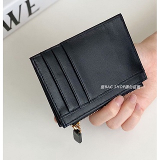 愛BAG SHOP 韓國正韓嚴選質感小牛皮革方塊編織BV真皮拉鍊隨身多卡片夾 1580 共2色 OMNIA可放零錢