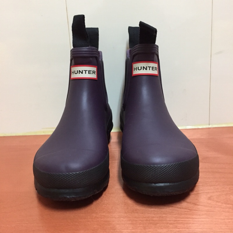 Hunter 紫色霧面短雨靴   hunter boot