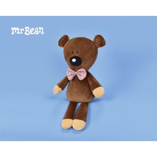 12吋 豆豆熊 格子花結款 豆豆先生的熊 娃娃 玩偶 抱枕 mr.bean 泰迪熊