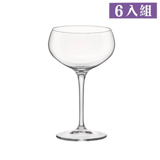 【義大利Bormioli Rocco】20世紀水晶寬口香檳杯250cc-6入組《拾光玻璃》