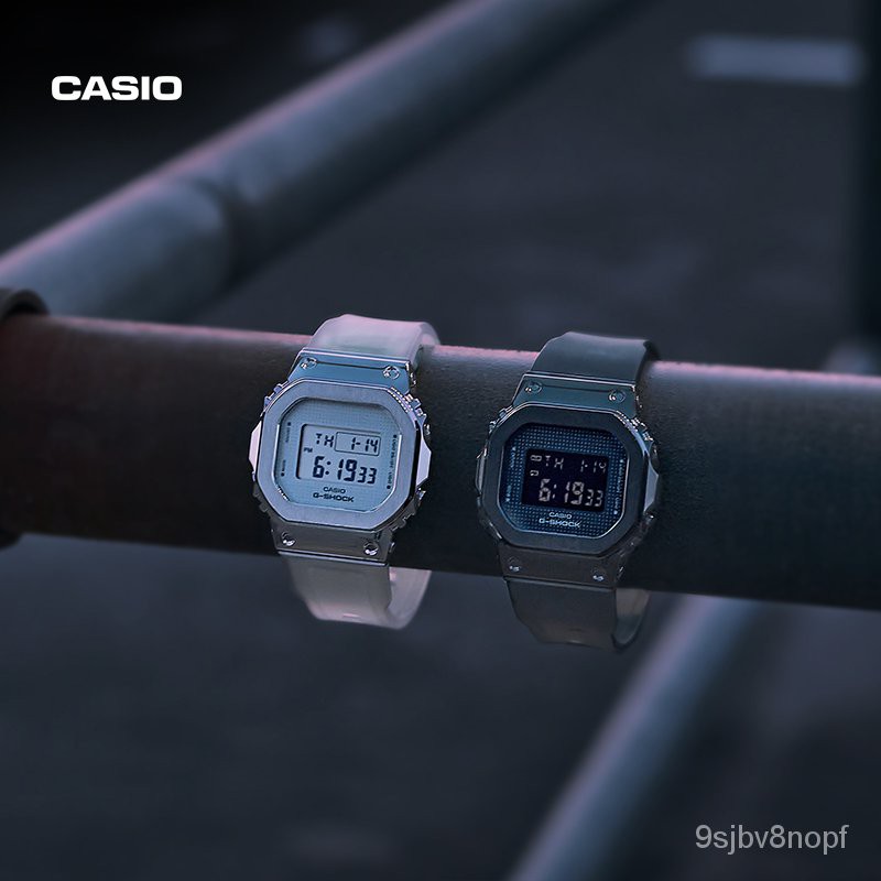 casio卡西歐小方塊女旗艦店GM-S5600新色透明錶帶女錶SMFK同款| 蝦皮購物