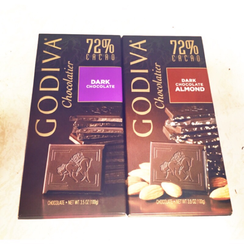 《供sophie1127下標》《現貨》Godiva 黑巧克力（72%純黑巧克力、72%杏仁黑巧克力）