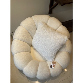 馬爾濟斯造型裝飾方形立體白抱枕 白枕頭 沙發枕