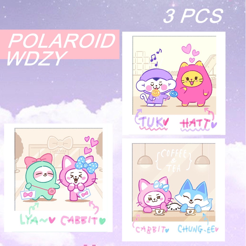 POLAROID 寶麗來 WDZY 3 件 Lya Cabbit Tuk Hatt Chung Ee ITZY