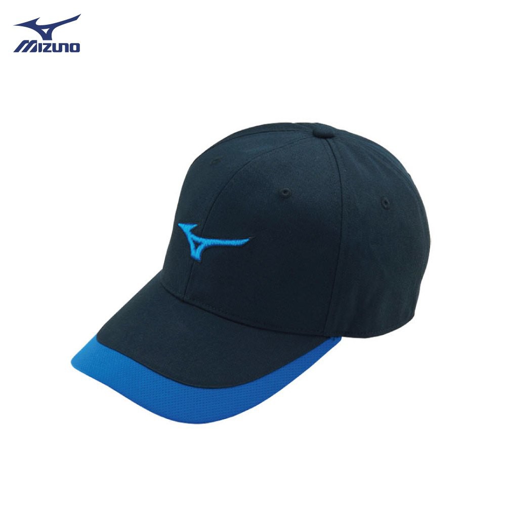 《典將體育》Mizuno 美津濃 運動帽 休閒帽 遮陽帽 慢跑帽 帽子 32TW900309（黑X深藍）