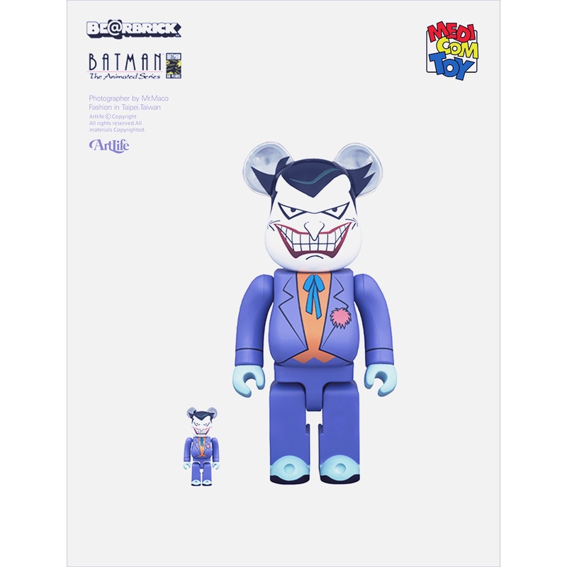 Artlife @ MEDICOM BE@RBRICK 100+400% DC Animated JOKER 小丑