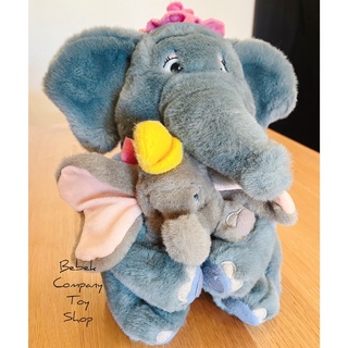 1990s Disney Dumbo Mrs Jumbo 迪士尼 小飛象 和媽媽 玩偶 美國二手玩具 娃娃 絕版玩具