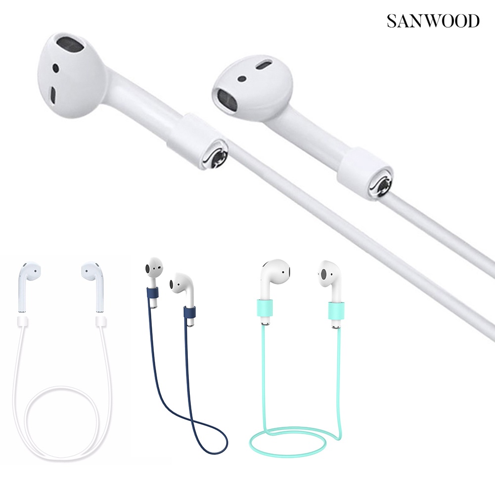 sanwood airpods 防丟繩適用蘋果耳機矽膠保護繩套藍牙耳機防丟掛繩