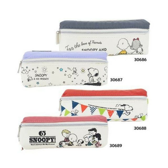 全新日本正品 スヌーピー 2ルームペンケース 生誕65周年記念 ヴィンテージイラスト 蝦皮購物
