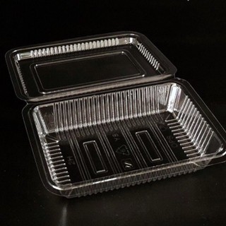《10元商品批發）1H-5H透明盒 易餐盒 方形透明盒 塑膠 便當盒 餛飩 小菜 滷味 水果