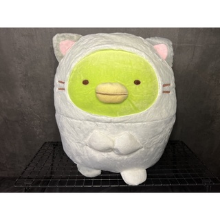【喵喵】✧San-X臺灣正版授權 角落生物18吋坐姿貓裝款【企鵝】大娃娃 99免運