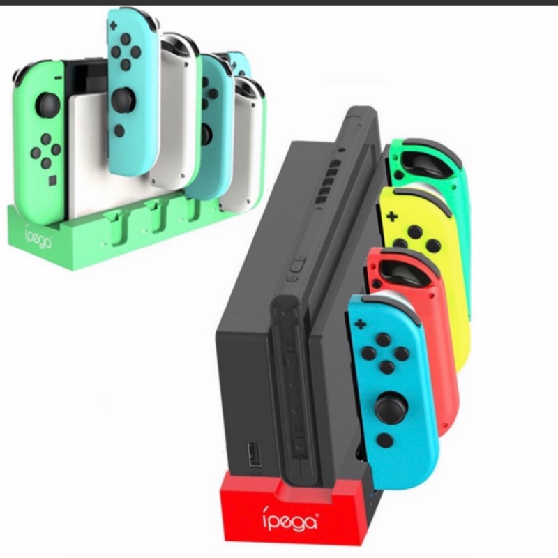 IPEGA SWITCH  OLED JOY CON 手把 手柄 搖桿 充電座 充電器 動物森友會配色