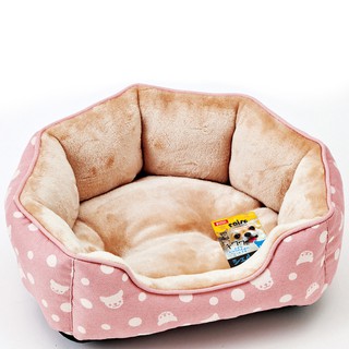 ★動物雲 SNOW的家★MK-DP-391法蘭絨貝殼型睡床-粉色 Marukan 寵物睡墊 睡窩
