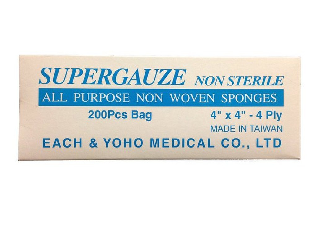 愛飛翔 SUPERGAUZE 4x4(一般型)洗臉紗布 因超商運送有限制一次最多６盒)MIT台灣製 拋棄式紗布 美容紗布
