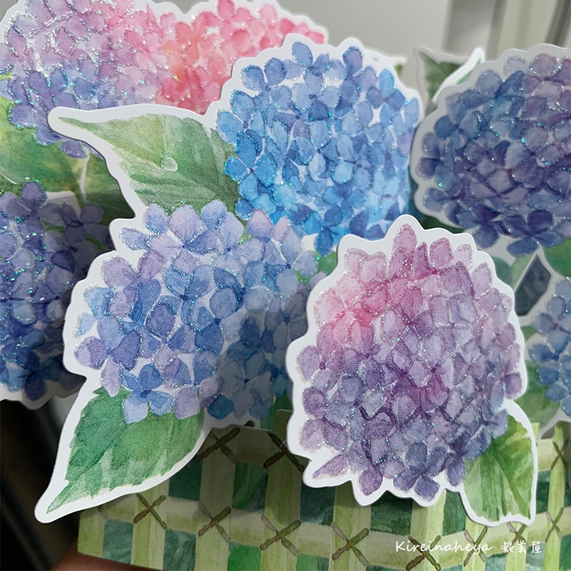 日本人氣小清新夏紫陽花繡球立體手工賀卡通用生日浪漫水墨禮物 蝦皮購物