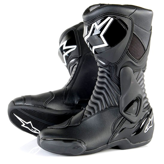 【德國Louis】Alpinestars SMX 6 摩托車賽車靴 A星黑色運動競技透氣長筒高筒機車鞋特別版202372