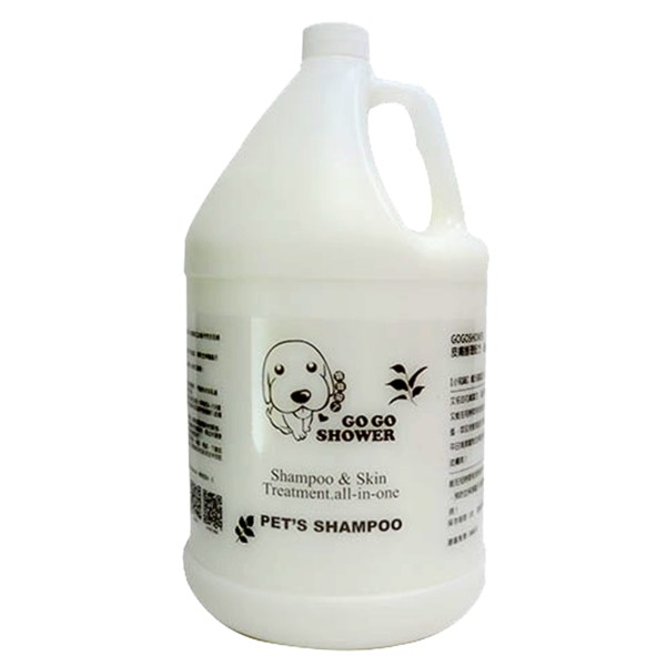 GOGOSHOWER 去蚤除蝨寵物沐浴乳 美國進口 1加侖(3750ml) 贈稀釋瓶